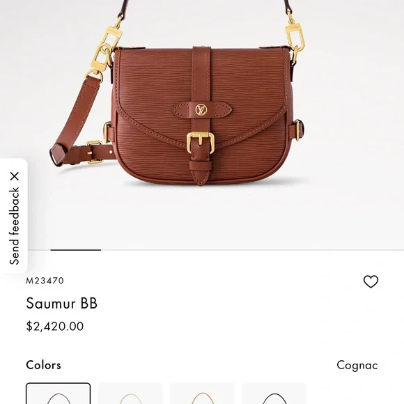 Louis Vuitton Tan Leather Crossbody Bag - Picture 6 of 7